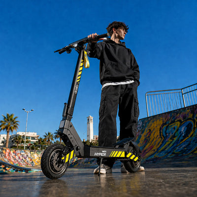 Trottinette électrique Pliable Noir Hyper Max