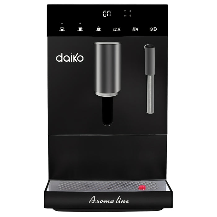 Machine à café automatique Digitale 19 bars Noir avec mousseur à lait