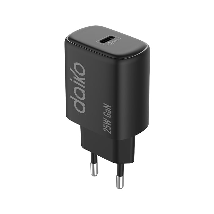 Fast charger Noir USB C 25W