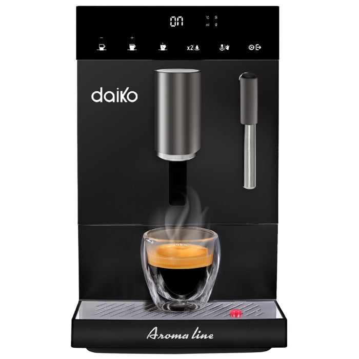 Machine à café automatique Digitale 19 bars Noir avec mousseur à lait