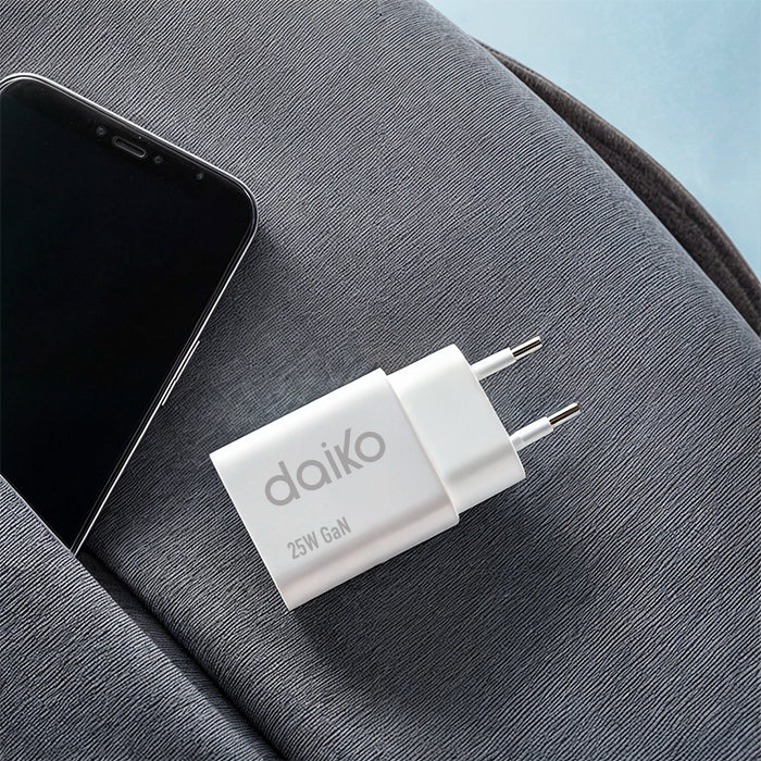 Fast charger Blanc USB C 25W