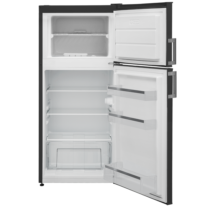 Réfrigérateur 170L Double portes Dark inox