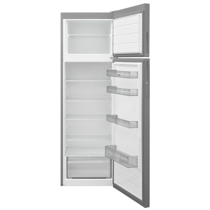 Réfrigérateur 342L Double portes Inox look