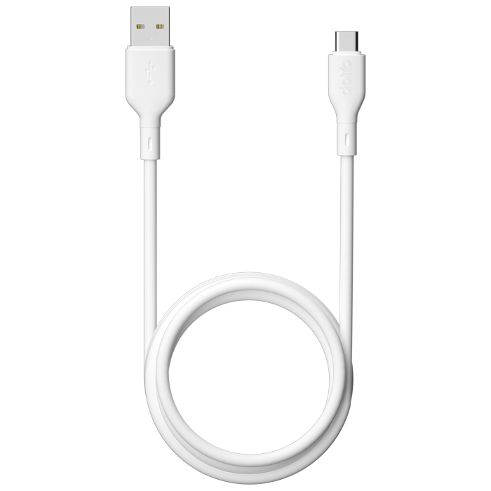 Câble USB-C à USB-A 1 mètre Blanc Silicon