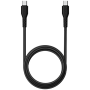 Câble Premium USB-C à USB-C 1 mètre Noir Nylon tressé