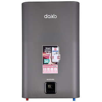 Chauffe-eau électrique SMART SLIM Gris Foncé avec télécommande 80L