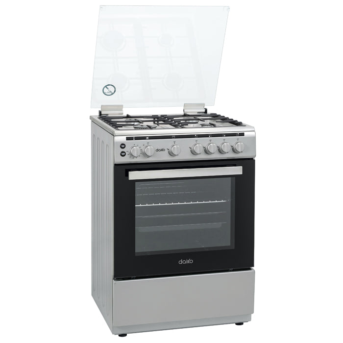 Cuisinière à gaz 6065 Inox Fonte FFD 60cm