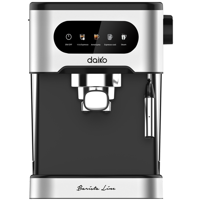 Machine à café Barista 20 bars Noir avec mousseur à lait