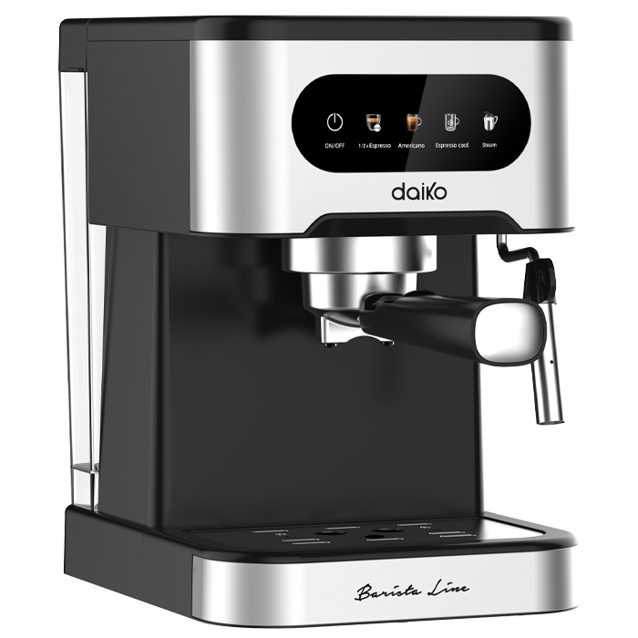 Machine à café Barista 20 bars Noir avec mousseur à lait