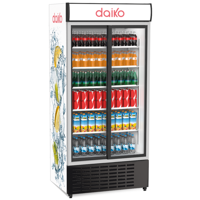 Commander Daiko Réfrigérateur vitrine double porte 913 Litres – Daiko-boutique