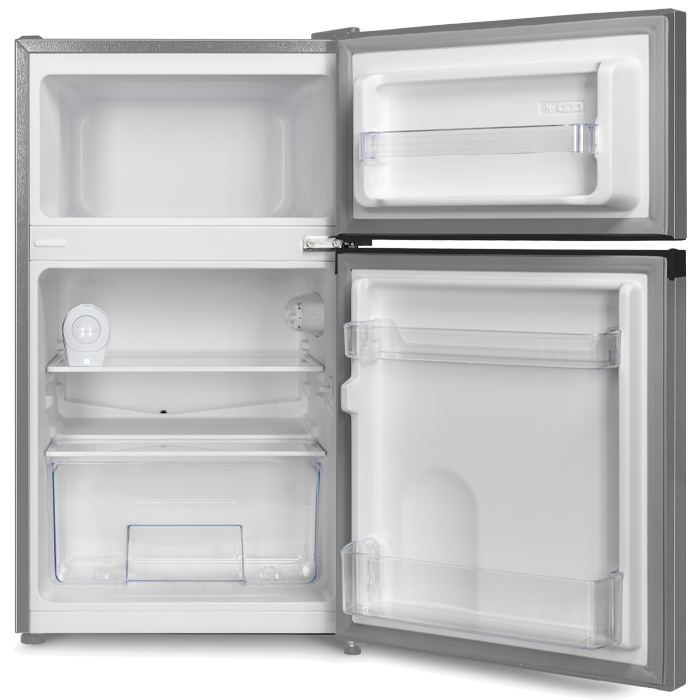 Réfrigérateur 86 L Double portes Dark silver