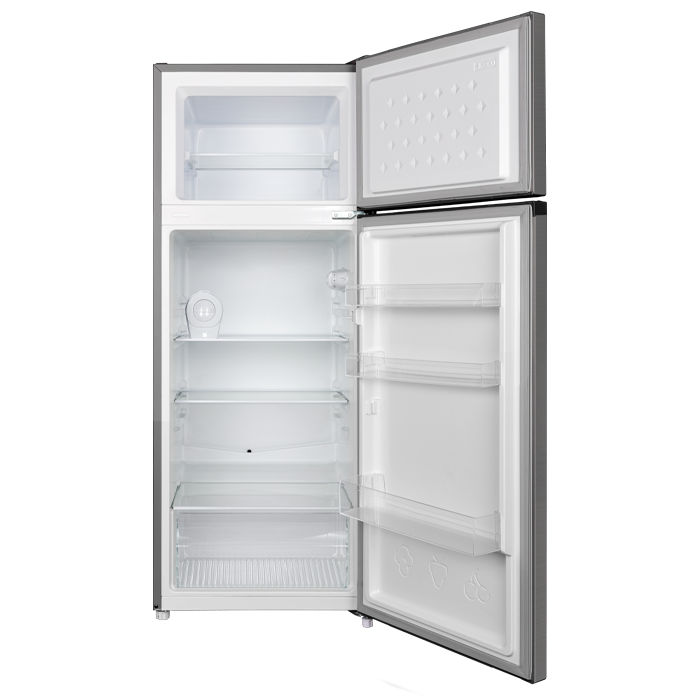 Réfrigérateur 211 L Double portes Dark silver