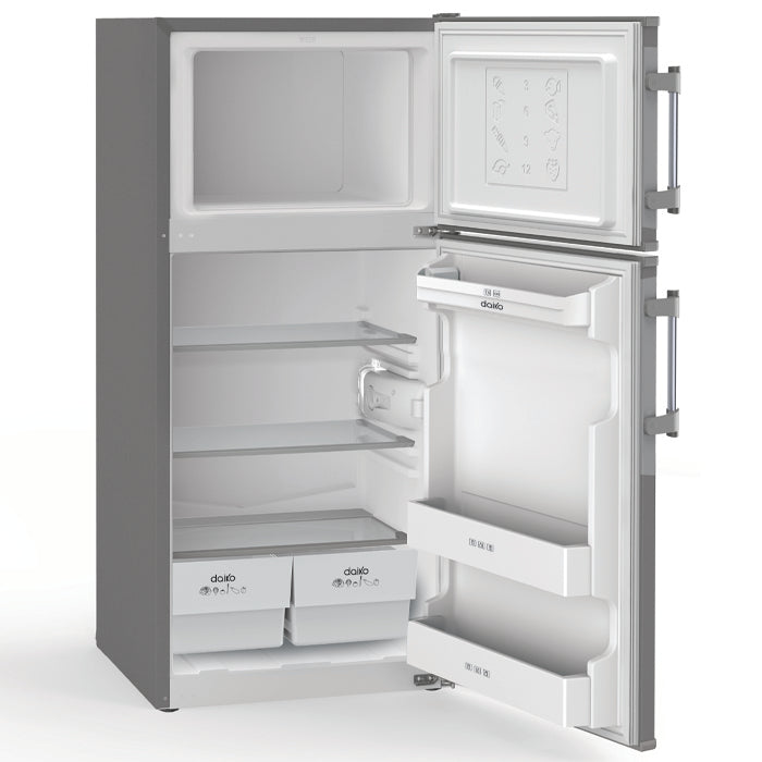 Réfrigérateur 189L Double portes Silver
