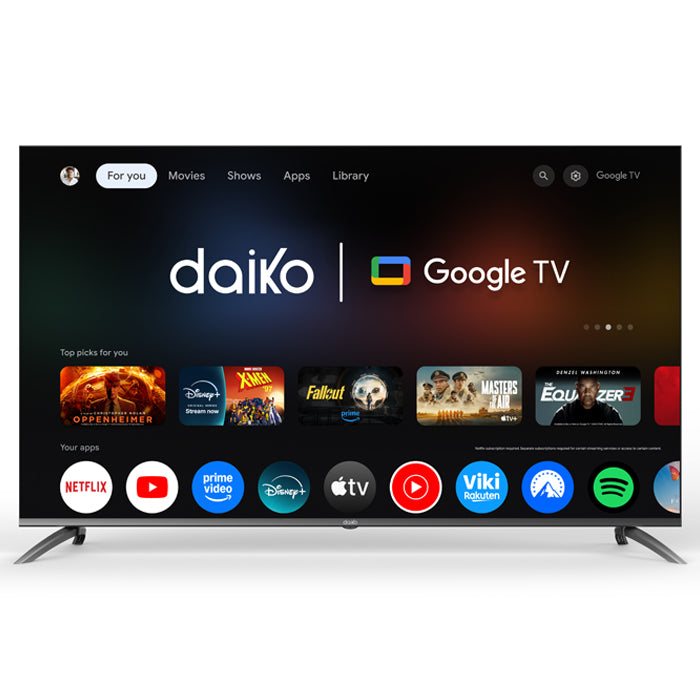 Google TV 5.0 65" SMART Silver Frameless 4K Série AI97 DAIKO