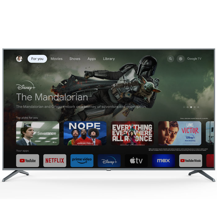 Google TV 75" SMART Silver Frameless 4K