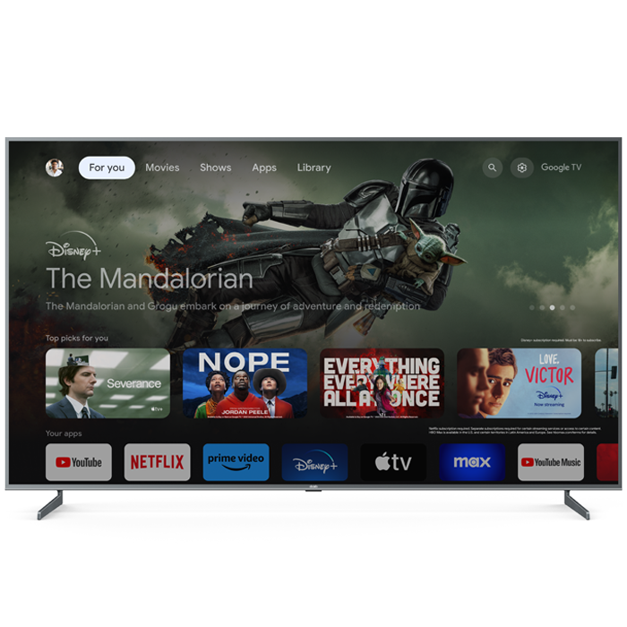 Google TV 85" SMART Silver Frameless 4K