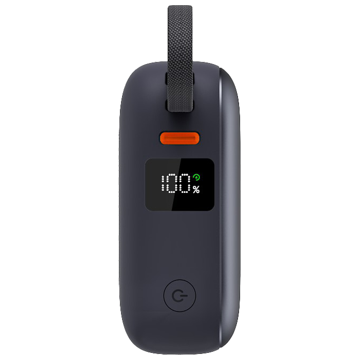 Power Bank Gris USB C Fast Charge Écran d'affichage 10000 mAh