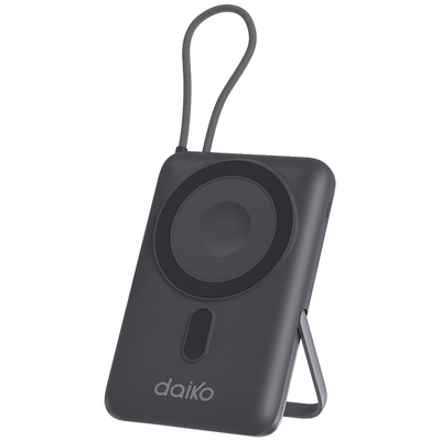 Power Bank Gris USB C Charge sans fil  Écran d'affichage 10000 mAh