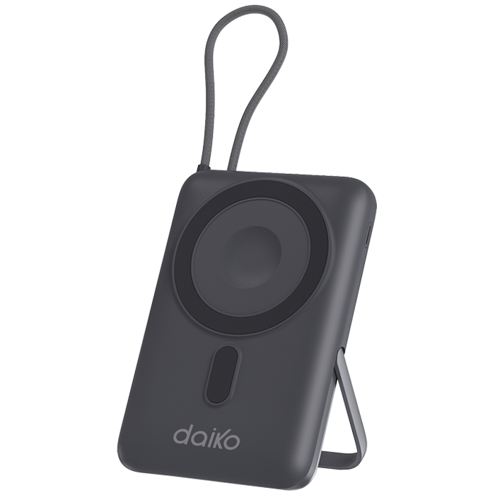 Power Bank Gris USB C Charge sans fil  Écran d'affichage 10000 mAh