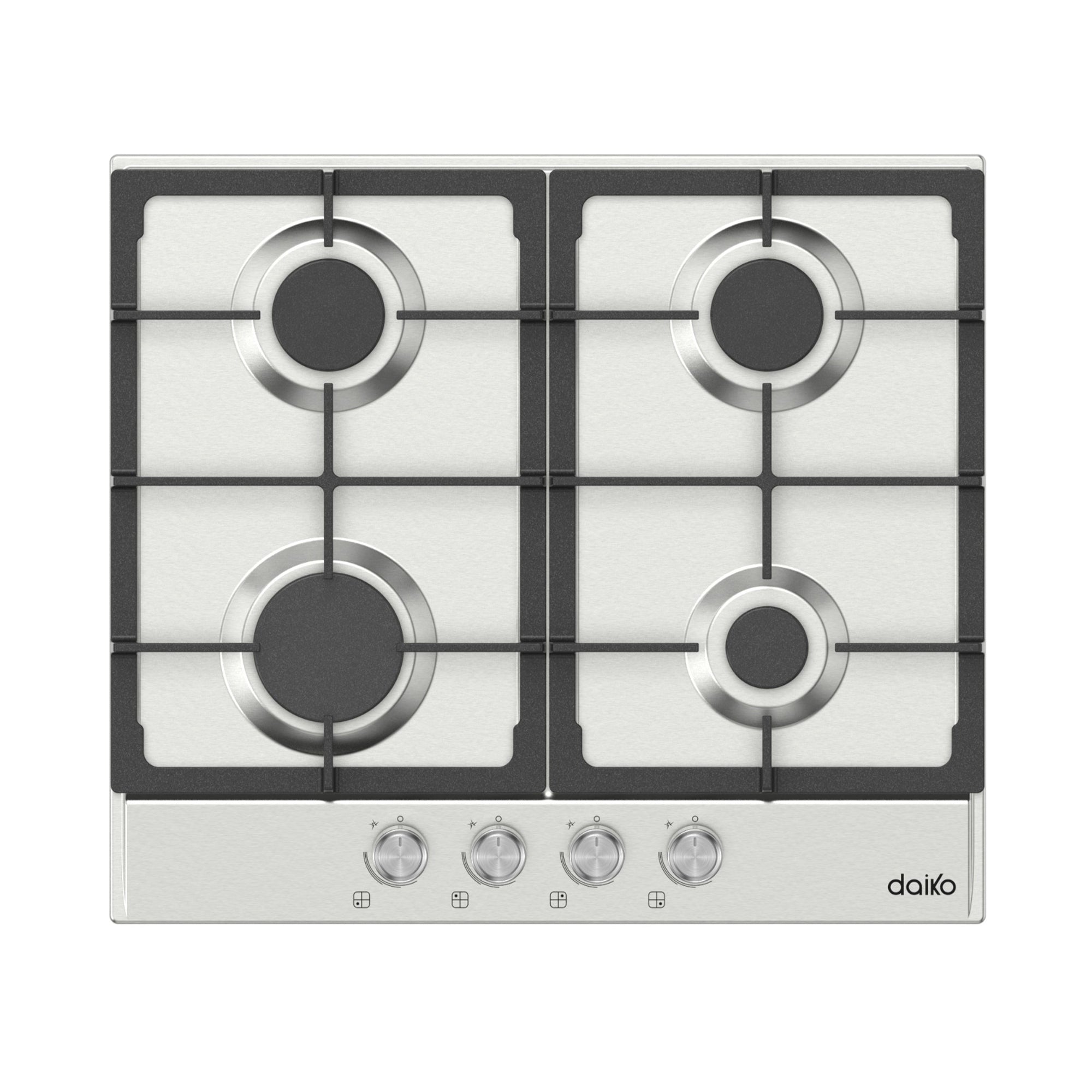 Plaque de cuisson 60cm Inox 304 4 feux SABAF Fonte