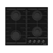 Plaque de cuisson 60cm Verre 304 4 feux SABAF Fonte