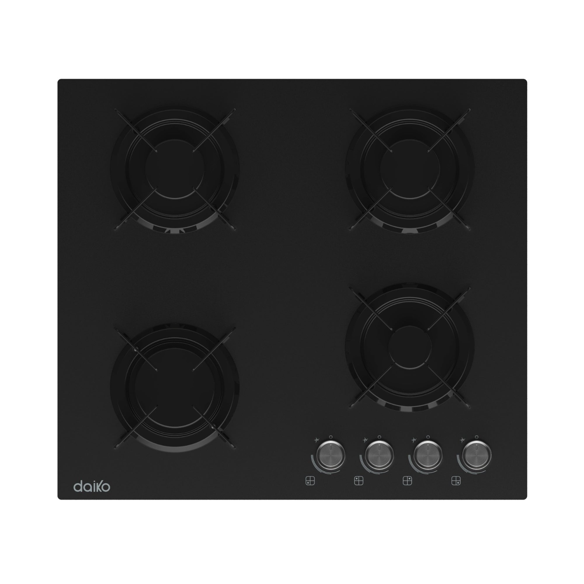 Plaque de cuisson 60cm Verre 304 4 feux SABAF