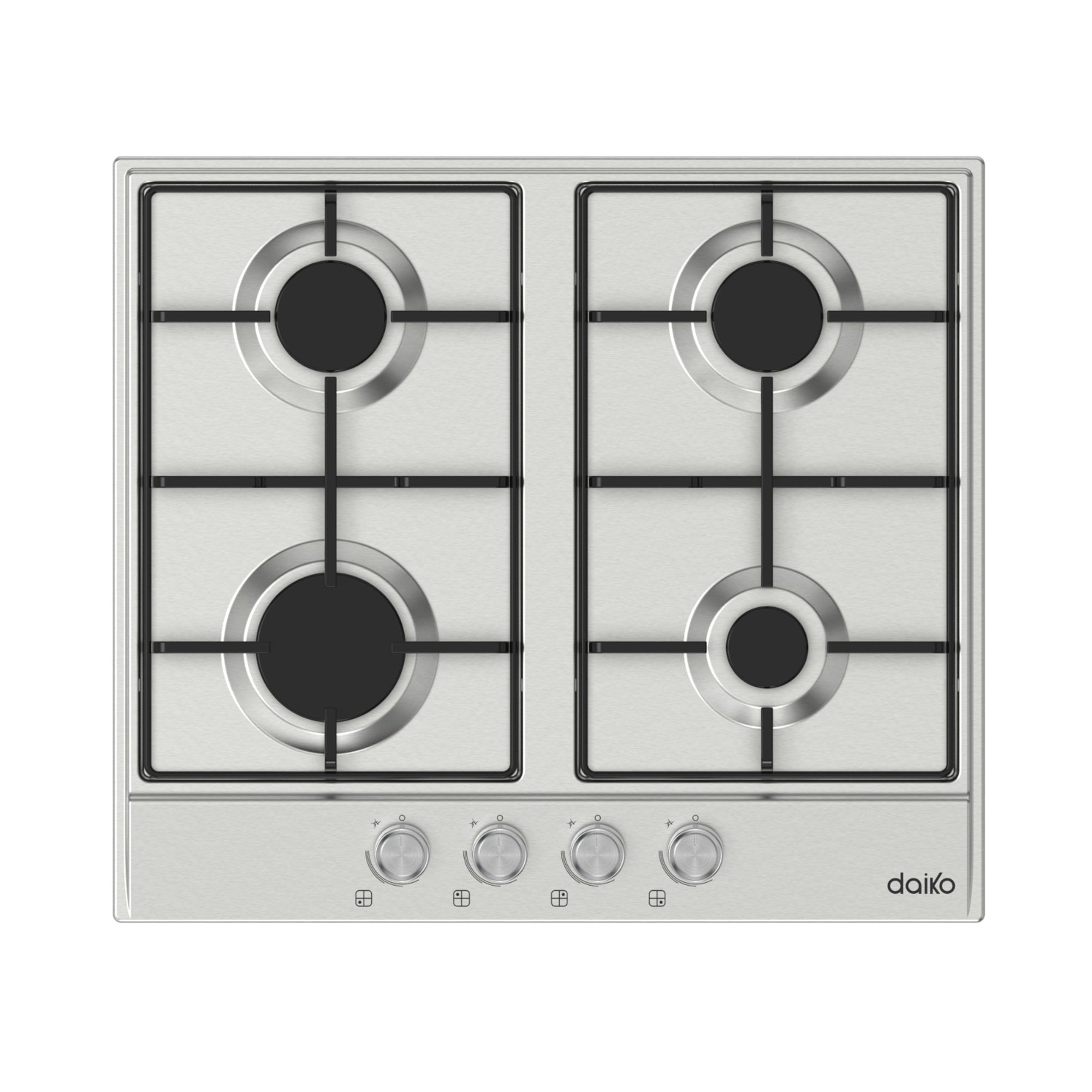 Plaque de cuisson 60cm Inox 304 4 feux SABAF
