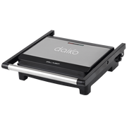 Grill panini en acier inoxydable Ouverture à 90°, 105° et 180° Revêtement antiadhésif en granite