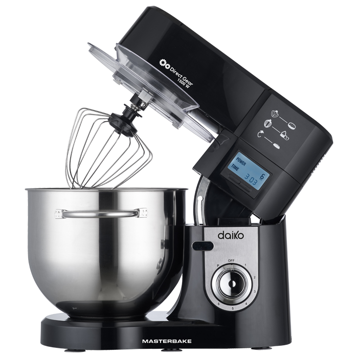 Pétrin Digital Noir Bol Inox 11L