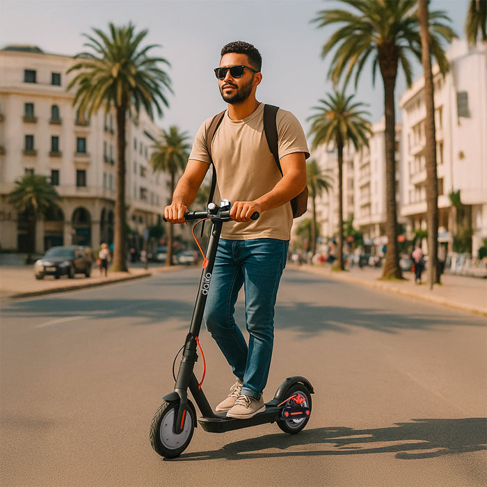 Trottinette électrique Pliable Bluetooth Noir ECOMOVE