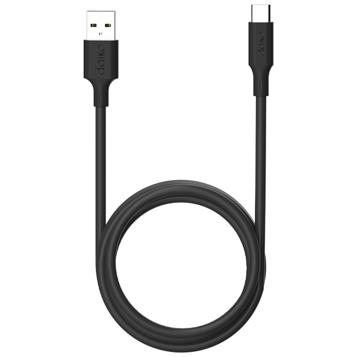 Câble Premium USB-C à USB-A 1 mètre Noir TPE