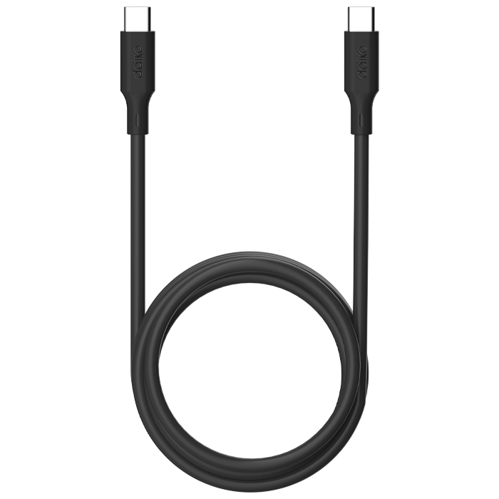 Câble Premium USB-C à USB-C 1 mètre Noir TPE