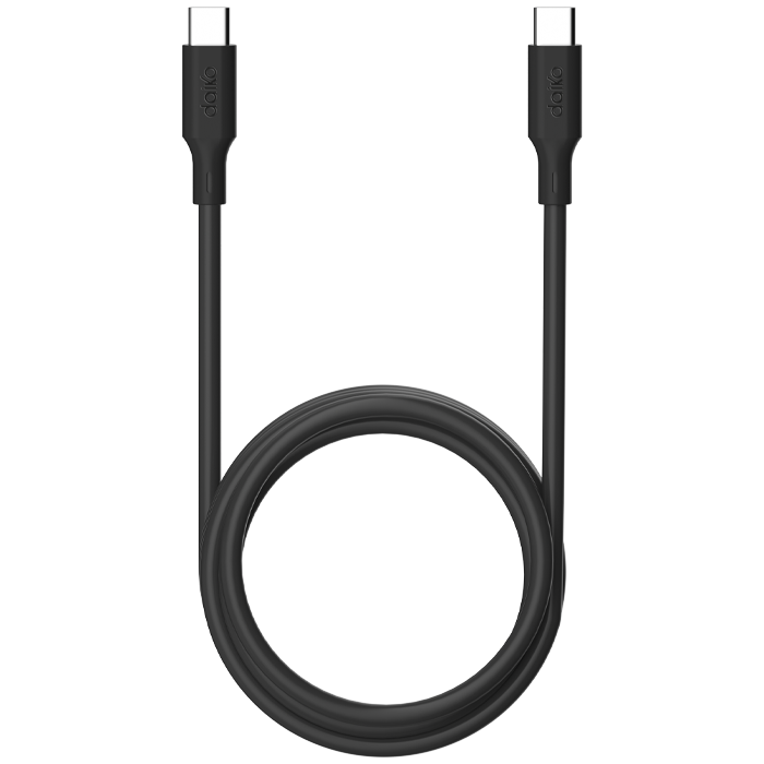 Câble Premium USB-C à USB-C 2 mètres Noir TPE