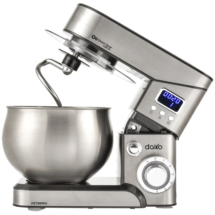 Pétrin digital  6L en acier inoxydable