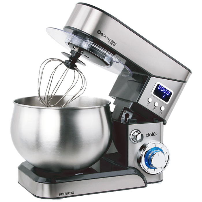 Pétrin digital  6L en acier inoxydable