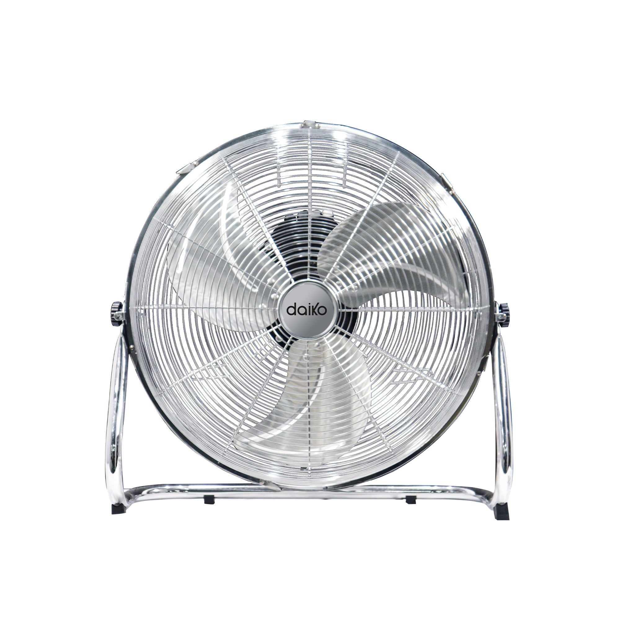 Ventilateur de sol en chrome 18”