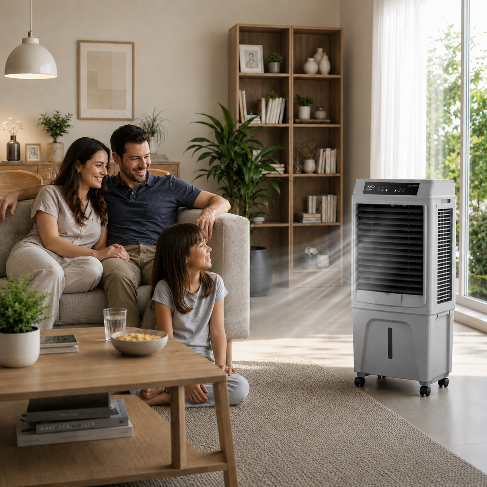 Ventilateur  Air Cooler 3 en 1 avec télécommande 50L