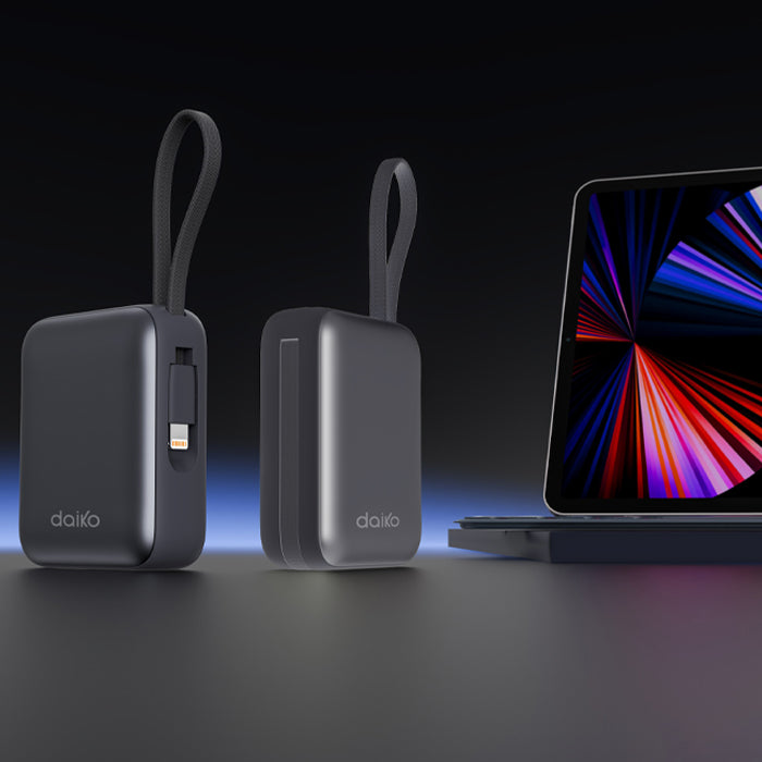 Power Bank Gris USB C Fast Charge Écran d'affichage 10000 mAh