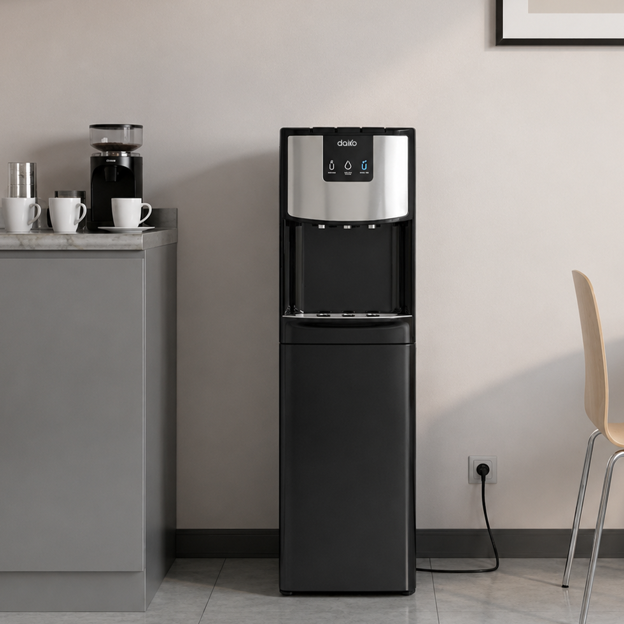 Distributeur d'eau Inox avec Filtre 4 étapes de filtration Osmose Inversée
