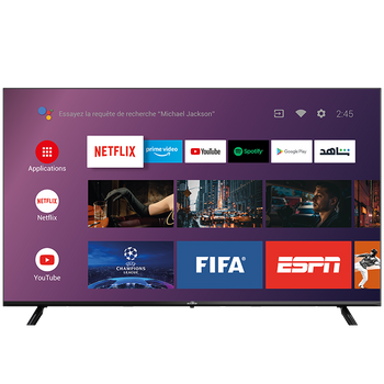 TV LED 50" SMART Android Officiel 4K Récepteur intégré
