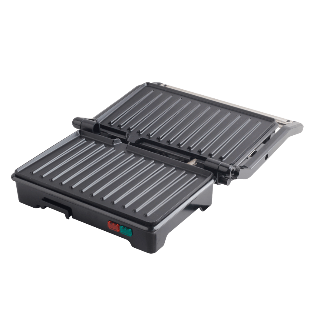 Grill panini en acier inoxydable Ouverture à 90° et 180° - Daiko